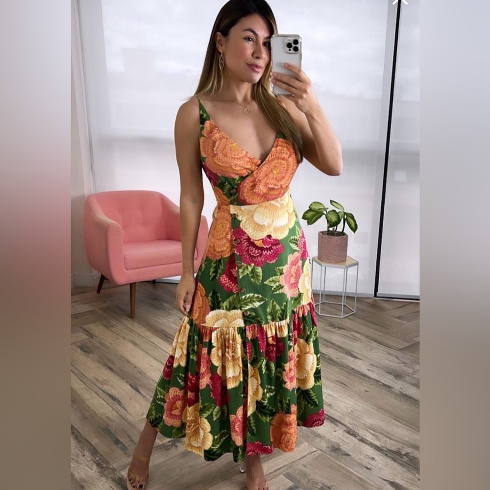 FARM Rio Vibrant Floral Maxi Dress